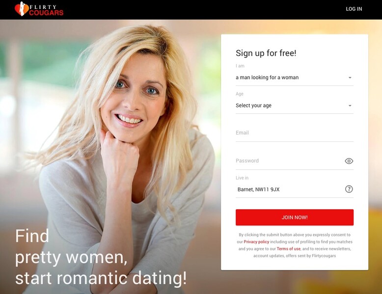How to Register at FlirtyCougars